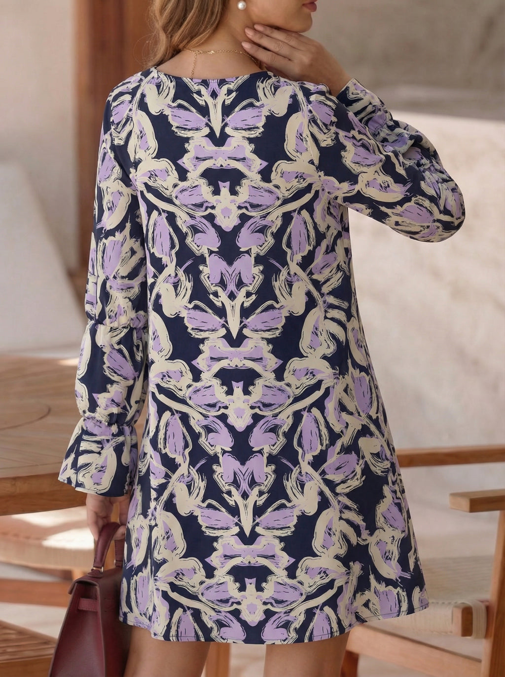 宽松迷你连衣裙