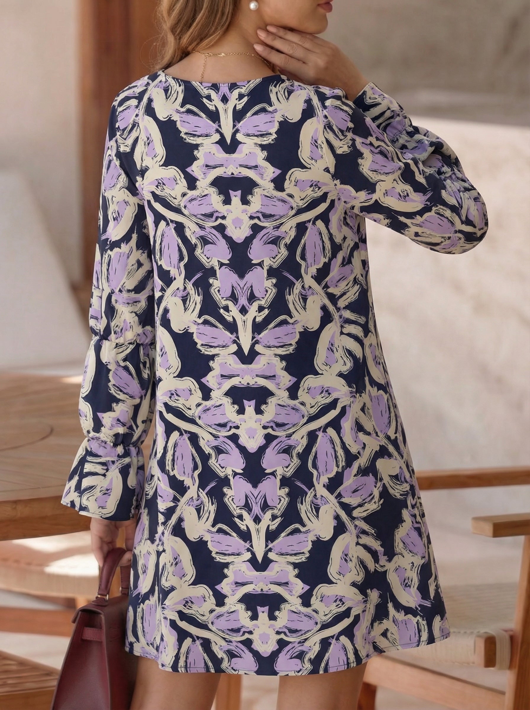 宽松迷你连衣裙